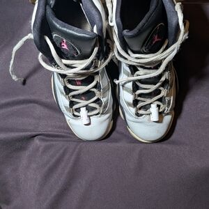 Stylish Kids Sneakers in Black, White, and Pink